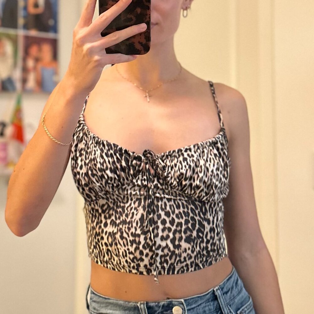 Urban Outfitters Cheetah Print Crop Top
